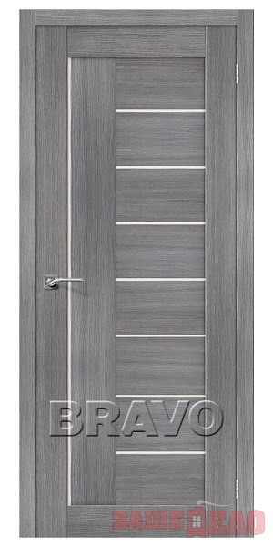 Дверь межкомнатная Bravo Порта-29 Grey Veralinga - ДО 60х200 см