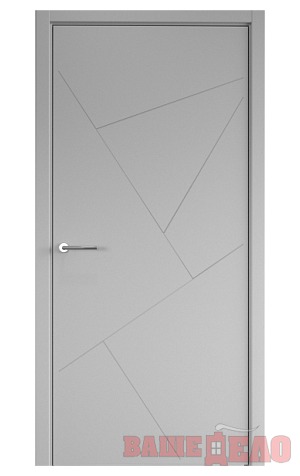 Дверь межкомнатная Эмаль Геометрия-2 Серый 600х2000