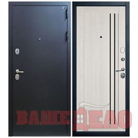 Дверь стальная входная Expert Pro — Atum Pro 33 Artic Oak Black Gloss 860х2050