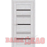 Дверное полотно A-33 Бетон снежный  стекло-ЧС